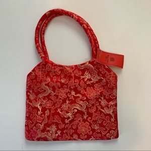 Y2K Chinese Dragon Design Handbag